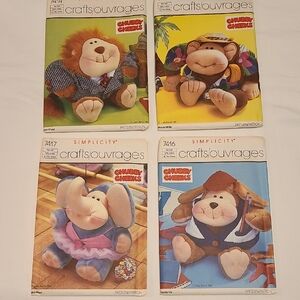 Chubby Cheeks Simplicity Sewing Patterns 7414 7415 7417 7416 Stuffed Toy